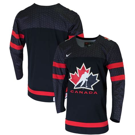 men's nike black hockey canada 2022 replica jersey|nike red canada jersey.